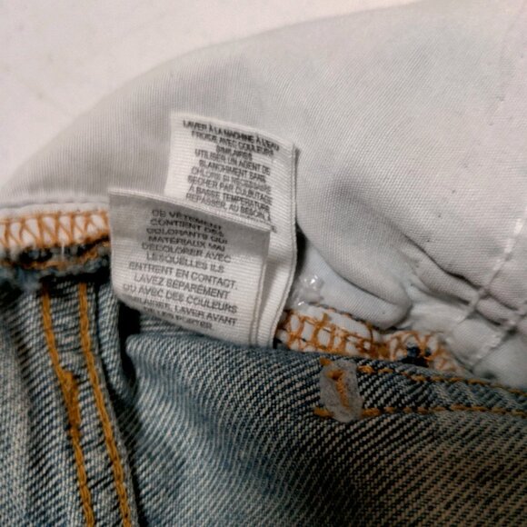 Free People Jeans 25 R Button Fly Distressed Cropped Frayed Holes Hippie Pants - Picture 12 of 16